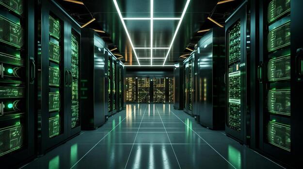ExaGrid tiered backup storage system installed in an enterprise server rack