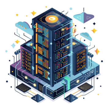 pngtree big data center vector concept color illustration png image 11949785