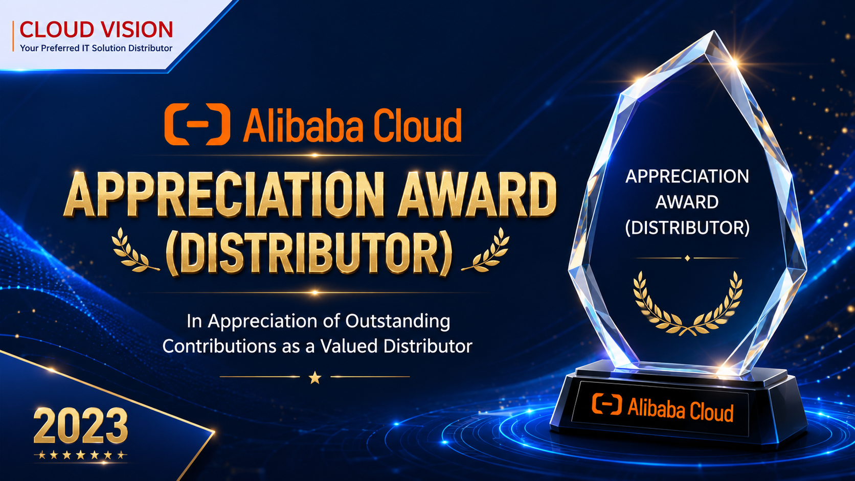 cvt abc appreciation award (distributor)​ 2023